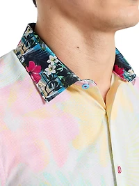 Haze Printed Cotton Short-Sleeve Shirt