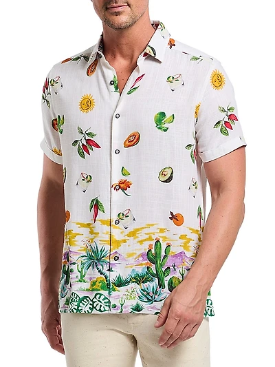 Mezcal Abstract Woven Shirt