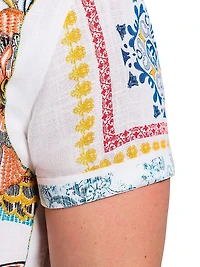 Manzu Abstract Woven Shirt