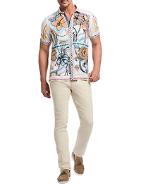 Manzu Abstract Woven Shirt