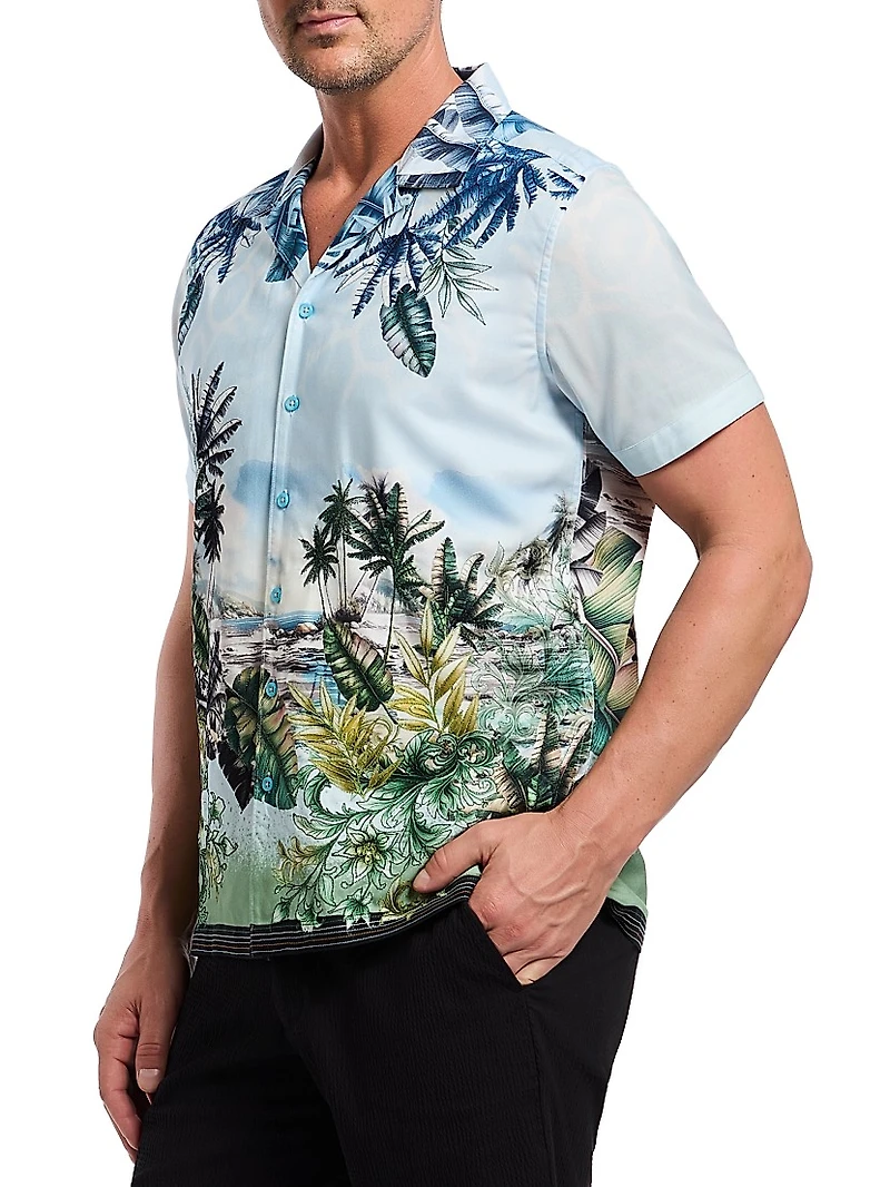 Sahara Printed Camp Shirt