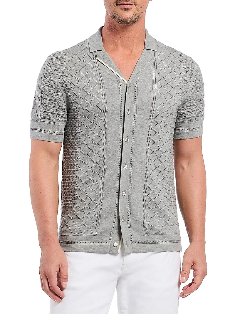 Delmar Knitted Camp Shirt