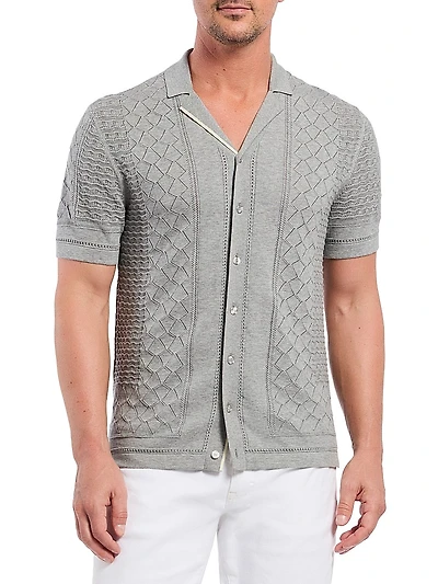 Delmar Knitted Camp Shirt