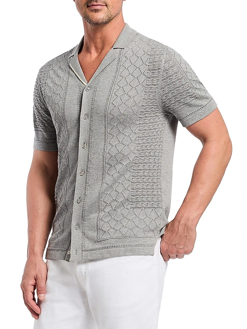 Delmar Knitted Camp Shirt