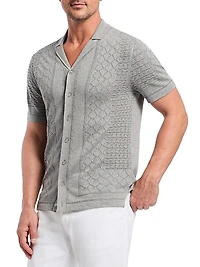 Delmar Knitted Camp Shirt