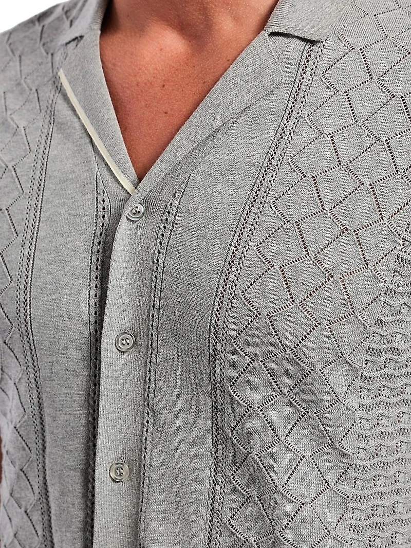 Delmar Knitted Camp Shirt