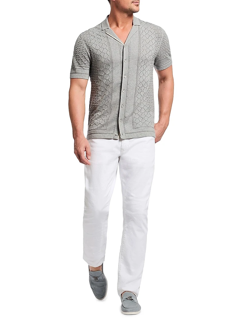 Delmar Knitted Camp Shirt