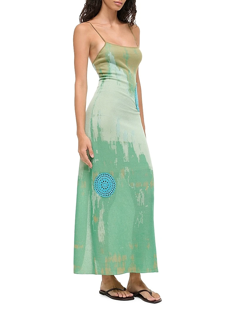 Venus Abstract-Print Dress