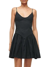 Dena Stretch-Cotton Fit & Flare Minidress