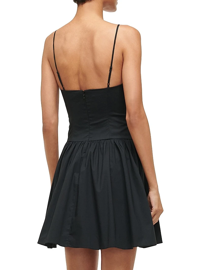 Dena Stretch-Cotton Fit & Flare Minidress
