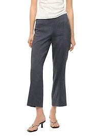 Knack Linen-Blend Crop Pants