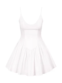 Dena Stretch-Cotton Sleeveless Minidress
