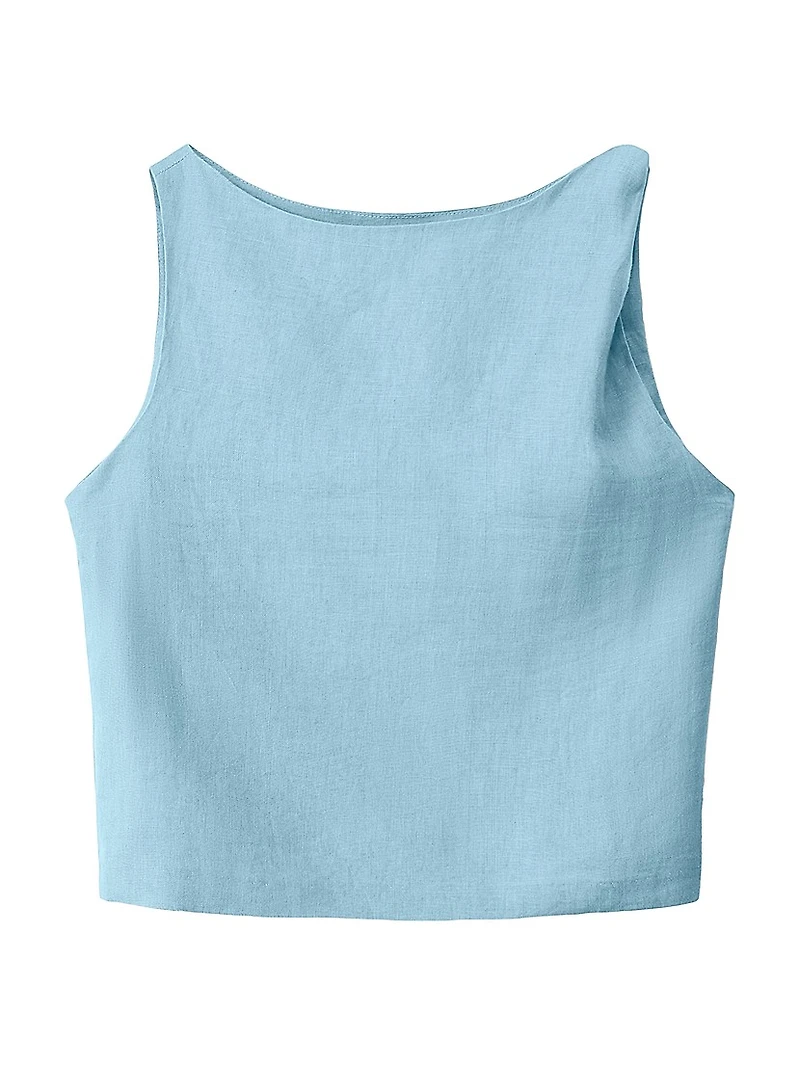 Boa Linen Top