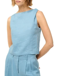 Boa Linen Top