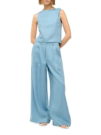 Boa Linen Top