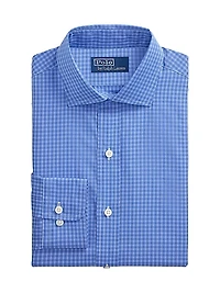 Classic-Fit Checked Cotton Poplin Shirt