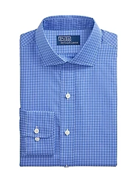 Classic-Fit Checked Cotton Poplin Shirt