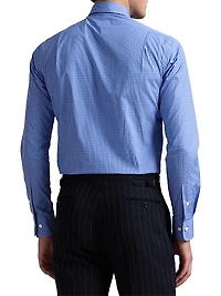 Classic-Fit Checked Cotton Poplin Shirt