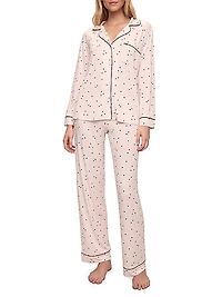 Gisele Heart Long Pajama Set