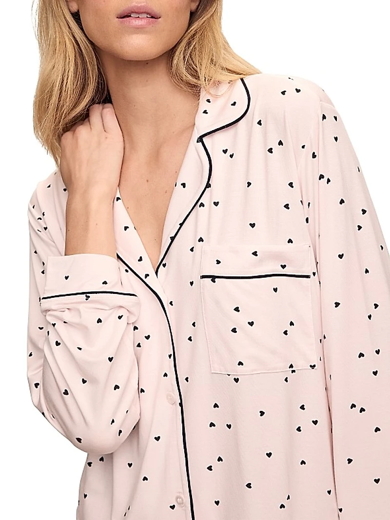 Gisele Heart Long Pajama Set