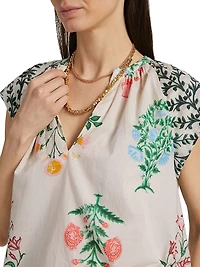 Almirante Keyla Floral Cotton Voile Top
