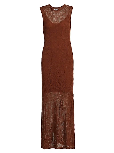 Cervantes Leah Textured Knit Maxi Dress