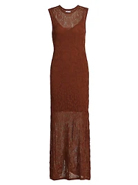 Cervantes Leah Textured Knit Maxi Dress