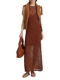 Cervantes Leah Textured Knit Maxi Dress