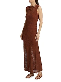 Cervantes Leah Textured Knit Maxi Dress
