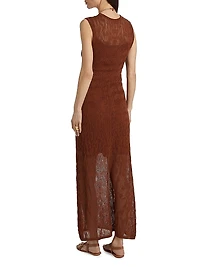 Cervantes Leah Textured Knit Maxi Dress