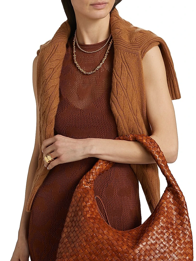 Cervantes Leah Textured Knit Maxi Dress
