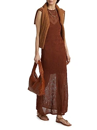 Cervantes Leah Textured Knit Maxi Dress