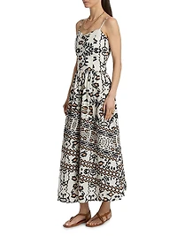 Ensenada Finley Printed Cotton Poplin Maxi Dress