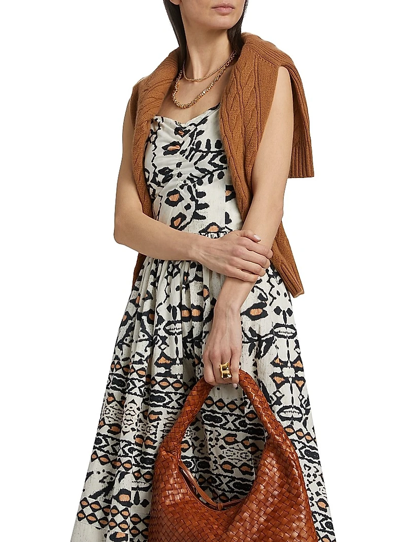 Ensenada Finley Printed Cotton Poplin Maxi Dress