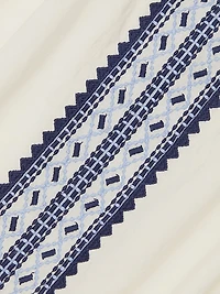 Incas Angel Embroidered Cotton Voile Top