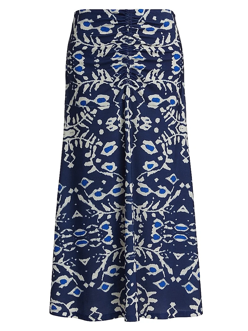 Ensenada Meg Printed Midi-Skirt