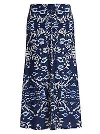 Ensenada Meg Printed Midi-Skirt