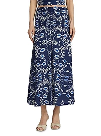 Ensenada Meg Printed Midi-Skirt