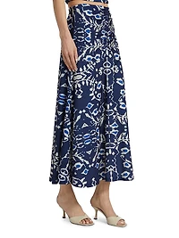 Ensenada Meg Printed Midi-Skirt