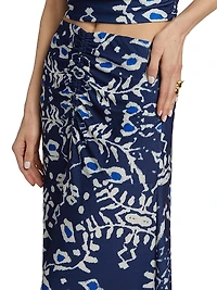 Ensenada Meg Printed Midi-Skirt