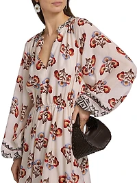 Caballito Vito Floral Long-Sleeve Minidress