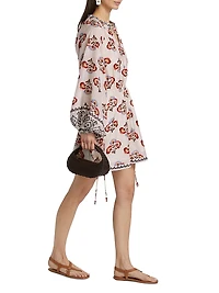 Caballito Vito Floral Long-Sleeve Minidress