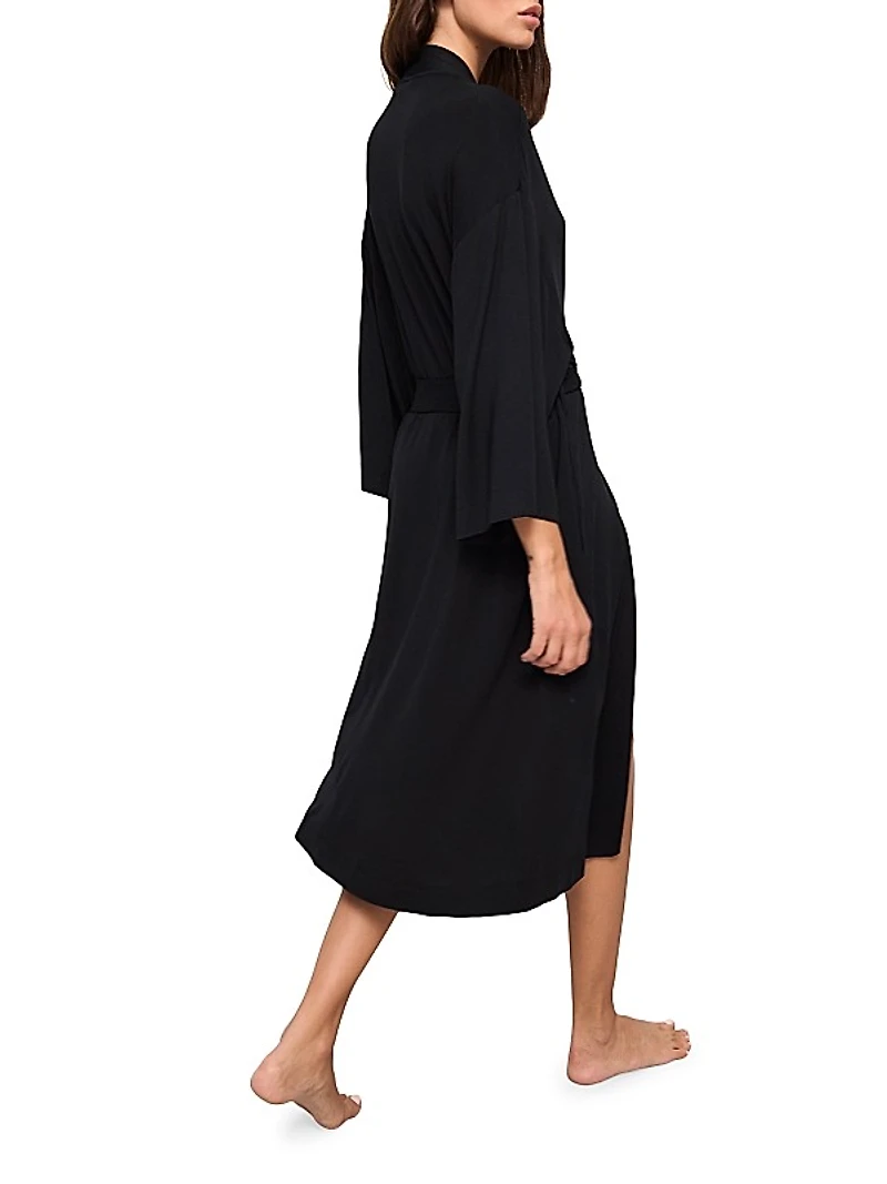 Gisele Kimono-Inspired Midi Robe