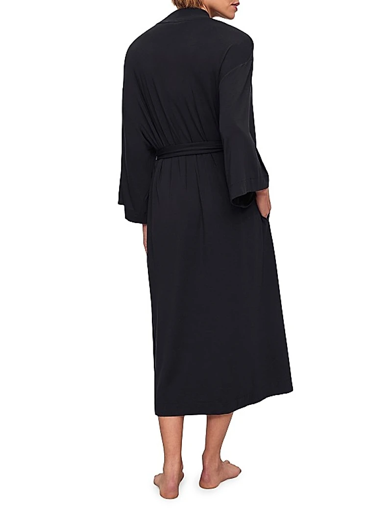 Gisele Kimono-Inspired Midi Robe