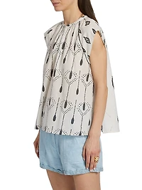 Torcuato Keyla Cotton Printed Top