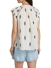Torcuato Keyla Cotton Printed Top