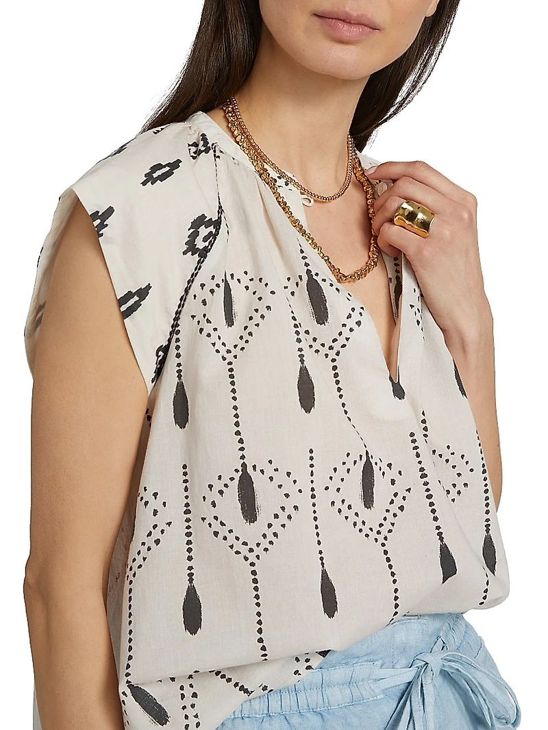 Torcuato Keyla Cotton Printed Top