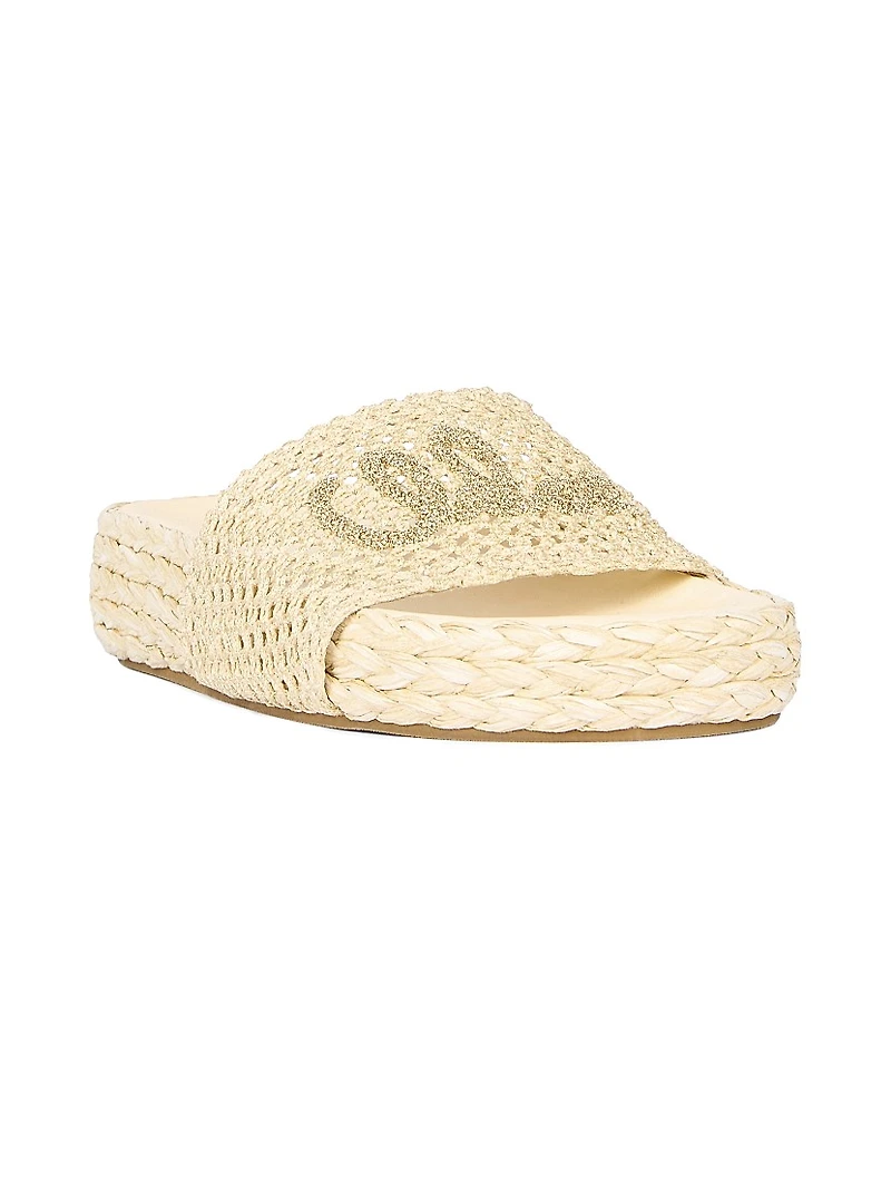 Isla Logo Espadrille Sandals