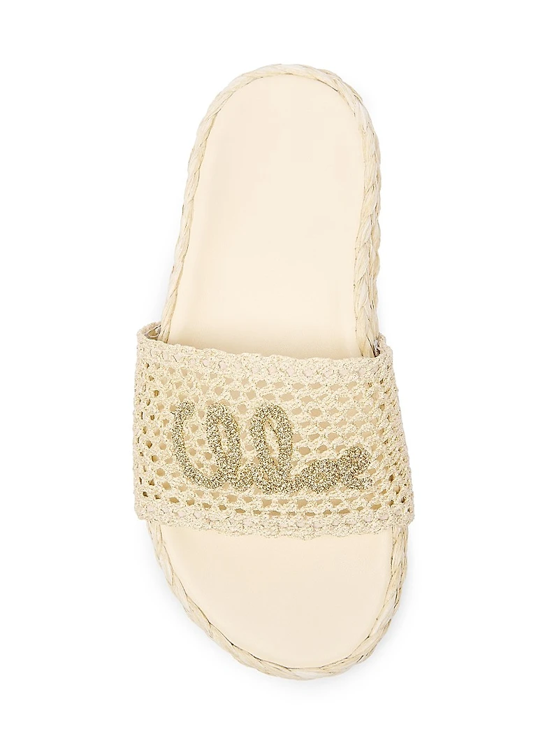 Isla Logo Espadrille Sandals
