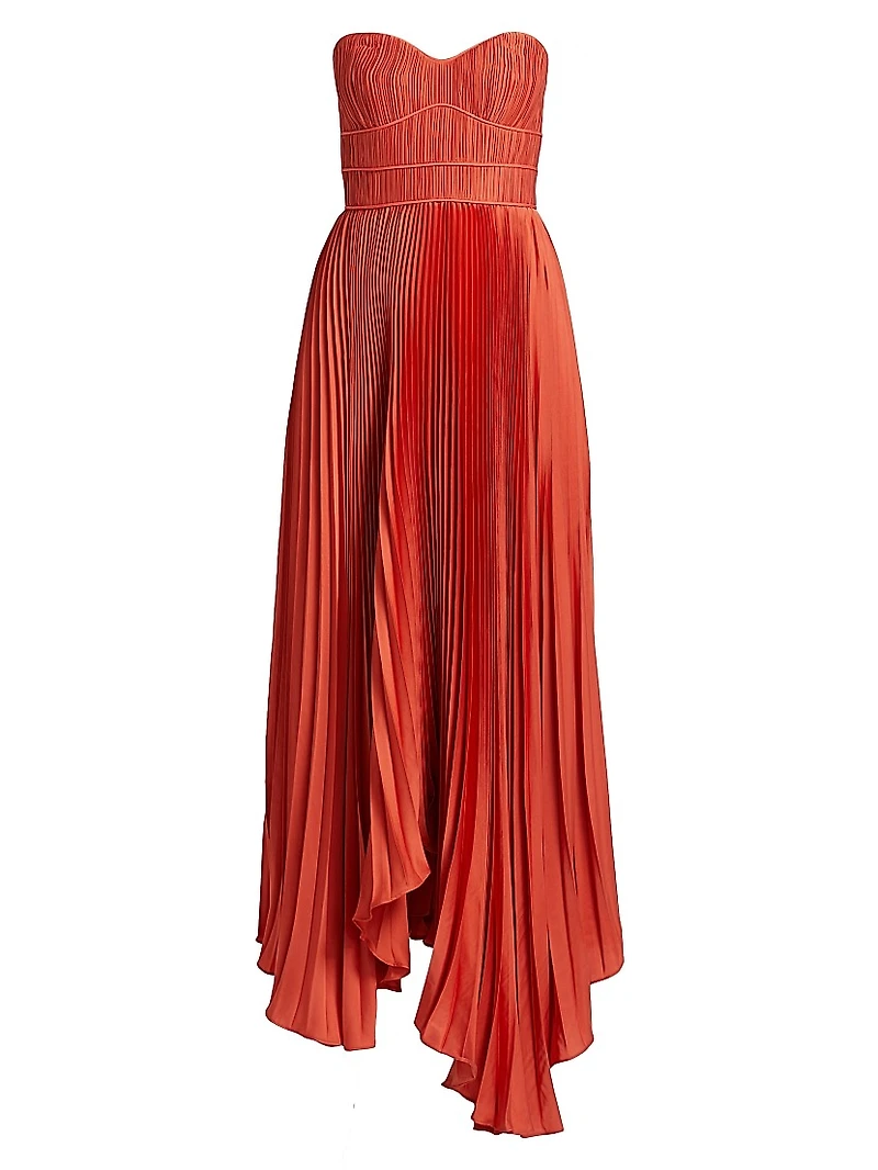 Juliett Plissé Midi-Dress